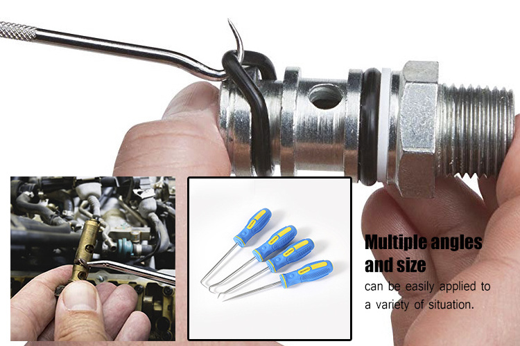 Qixin China Custom Auto repair Tool Car Puller Remover O Ring Pick Kit Interchangeable Hook Pick Tool Set