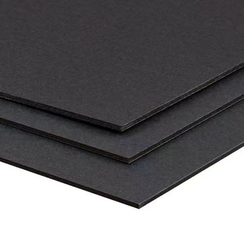 QX-M24 High quality cheap price 1220*2440mm/2100*2800mm high gloss black 2.5mm 3mm melamine faced mdf board for funiture