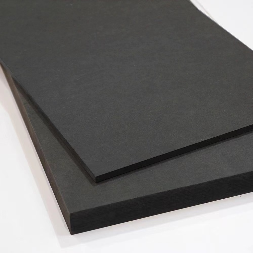 QX-M24 High quality cheap price 1220*2440mm/2100*2800mm high gloss black 2.5mm 3mm melamine faced mdf board for funiture