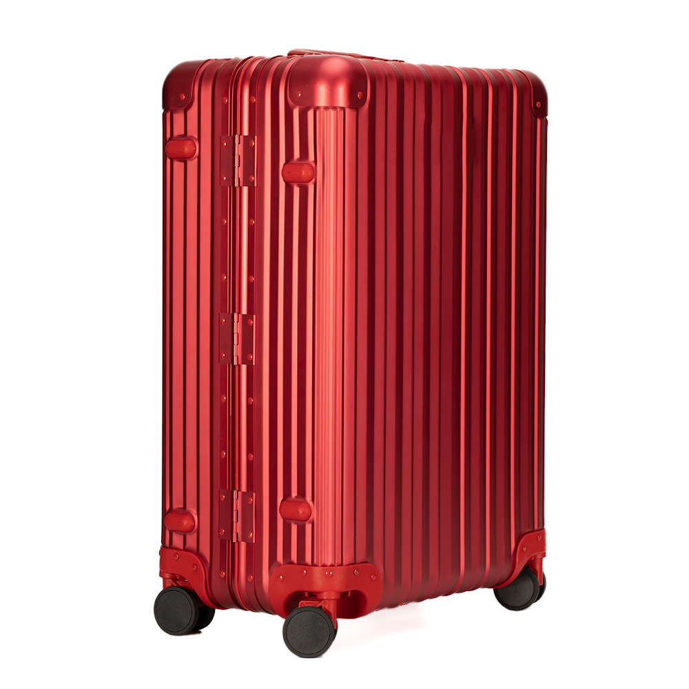 Lightweight Hard Case Trolley Luggage Bag Carry On Suitcase Aluminum Alloy Trolley Luggage With TSA Lock