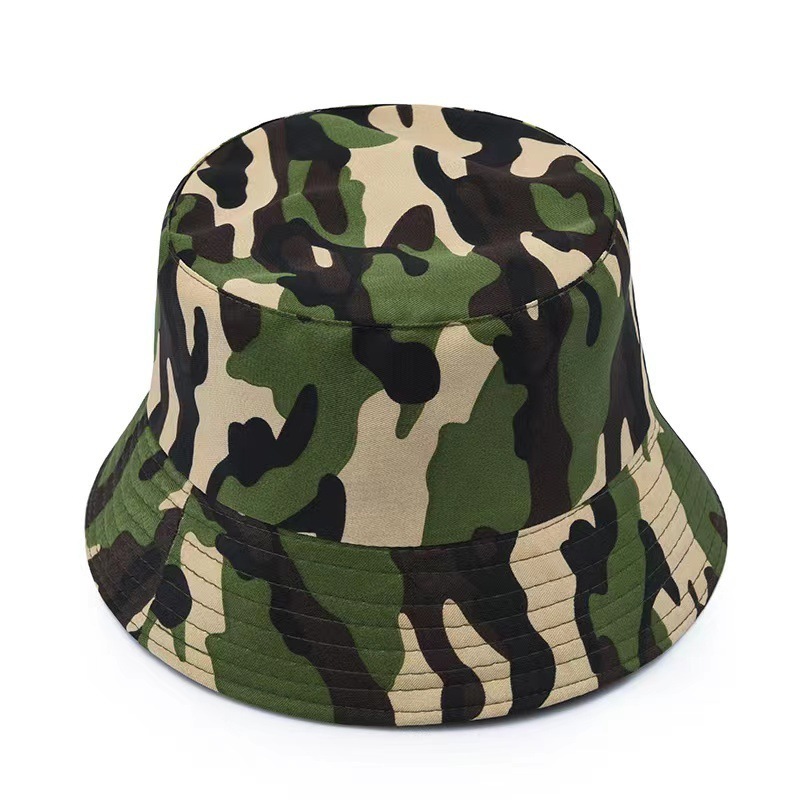 FF833 Polyester Packable Hunting Fishing Hat Summer Travel Beach Sun Cap Women Men Camo Bucket Hat