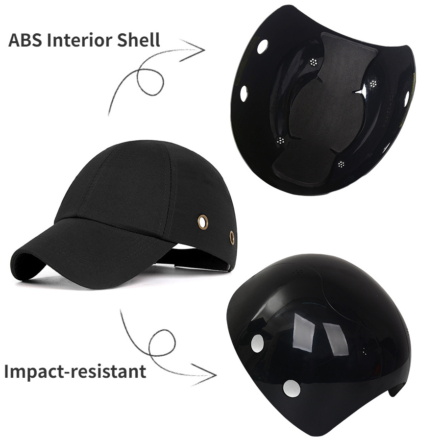 FF909 Removable ABS Interior Shell Breathable Baseball Cap Women Men Working Head Protection Safety Bump Cap Safety Helmet Hat