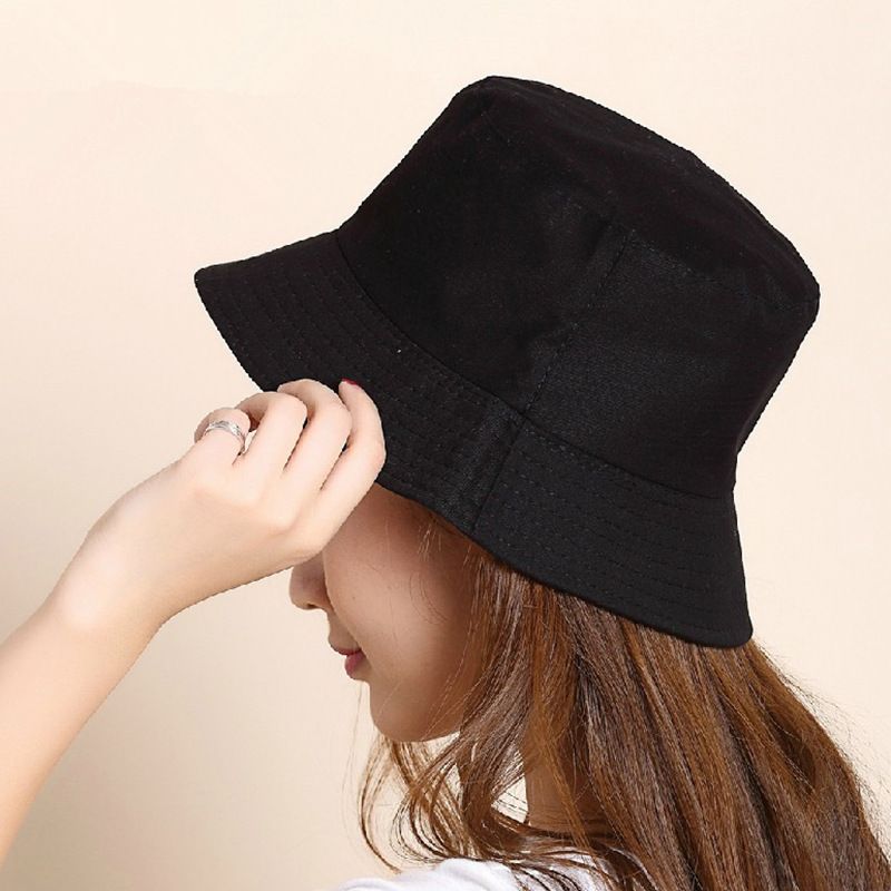 DDA445 Custom LOGO Solid Color Fisherman Cap Kids Women Men Summer Beach Sun Visor Hat Bulk Cotton Blank Plain Bucket Hat