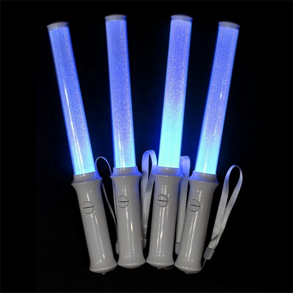 RGB 15 Colors Concert Foam LED Flashlight Cheer Stick LED Foam Glow Sticks for Party Wedding Concert Meeting