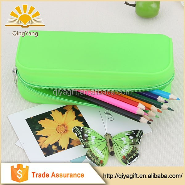 Promotional gifts and business gifts personalised silicone rubber pencil case