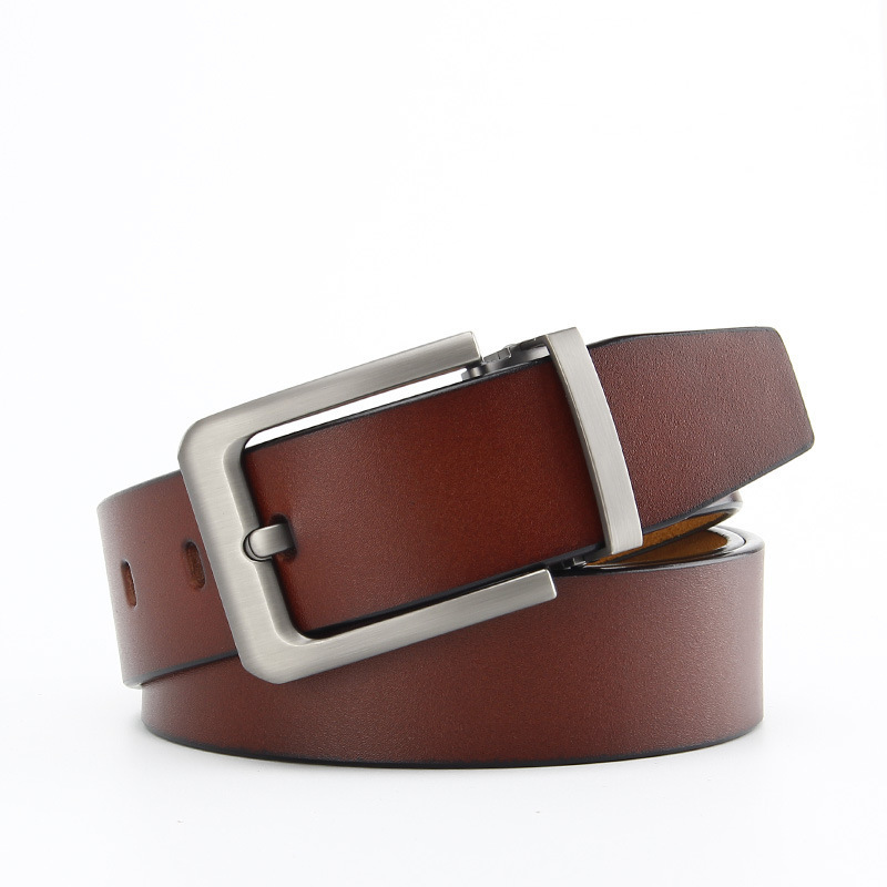 Factory Direct Sale Classic Business Full Grain Genuine Leather Belts Men Belt