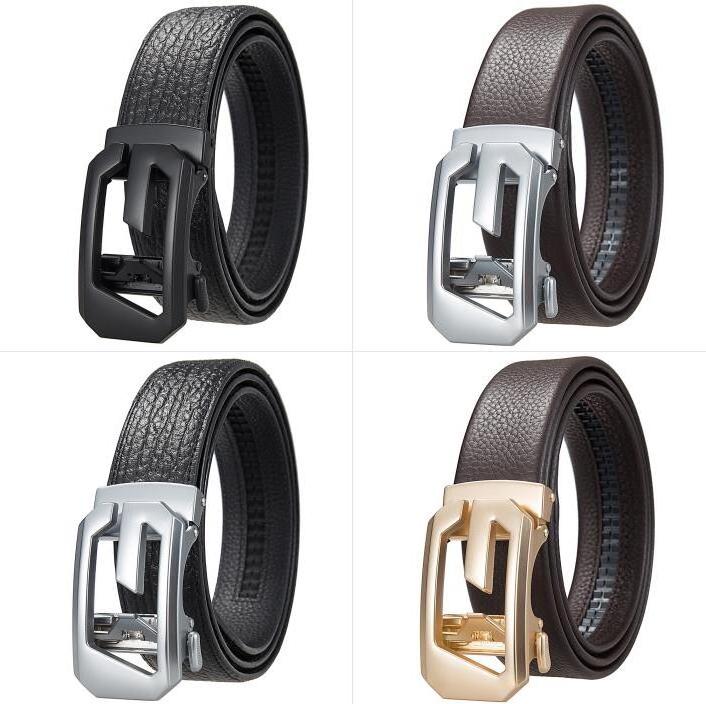 Custom Fashion Lxurury Business Casual Adjustable Automatic Buckle Men Belt Genuine Leather Belts