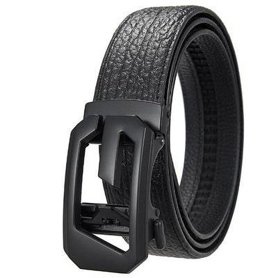 Custom Fashion Lxurury Business Casual Adjustable Automatic Buckle Men Belt Genuine Leather Belts