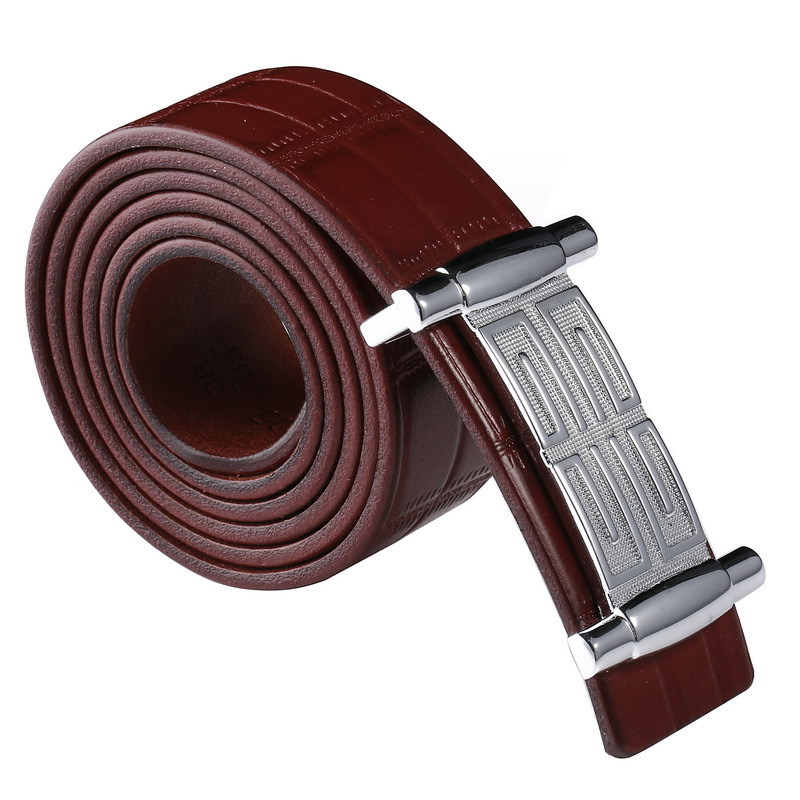 Mens 3.5cm  Genuine leather belt Crocodile top full grain leather cowhide new design men belt