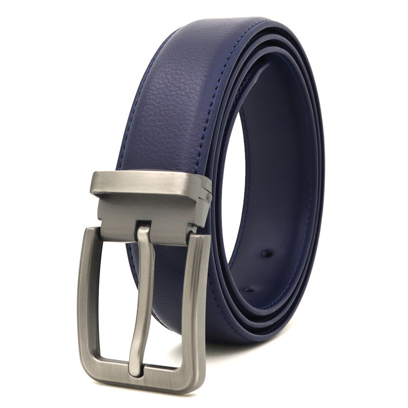 New fashion cow leather belt cowhide casual pin buckle belt for men