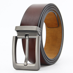 Factory Direct Sale Classic Business Full Grain Genuine Leather Belts Men Belt