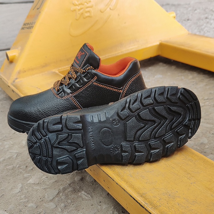 Safe toe Steel Toe Cow Leather Industrial Safety Shoe Men's Construction Protective Security safty Work Shoe