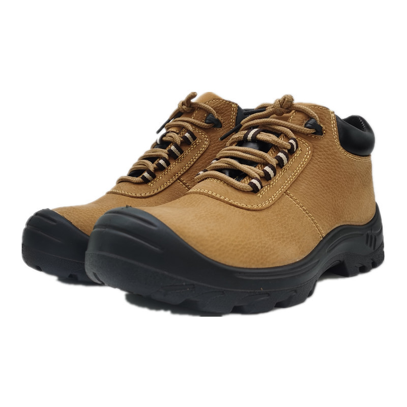 High Quality First layer of  Genuine Leather Steel Toe outdoor shoes men work  industrial Safety Boots