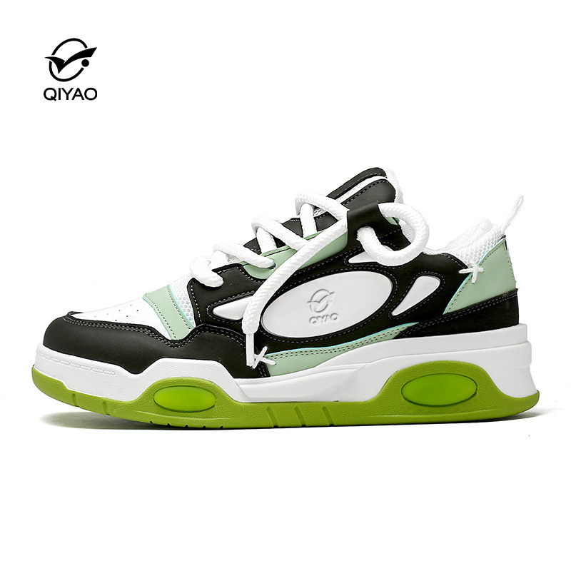 Qiyao Original Customize Logo Men Blank Skateboard Manufacturer Shoes Skateboard Sneakers Men Designer Shoes