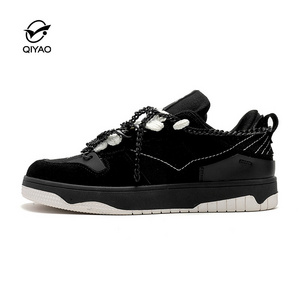 Custom Black White Basketball Shoes Men's Women Running Shoes Black White Flat Platform Casual Breathable Designer Custom Shoes