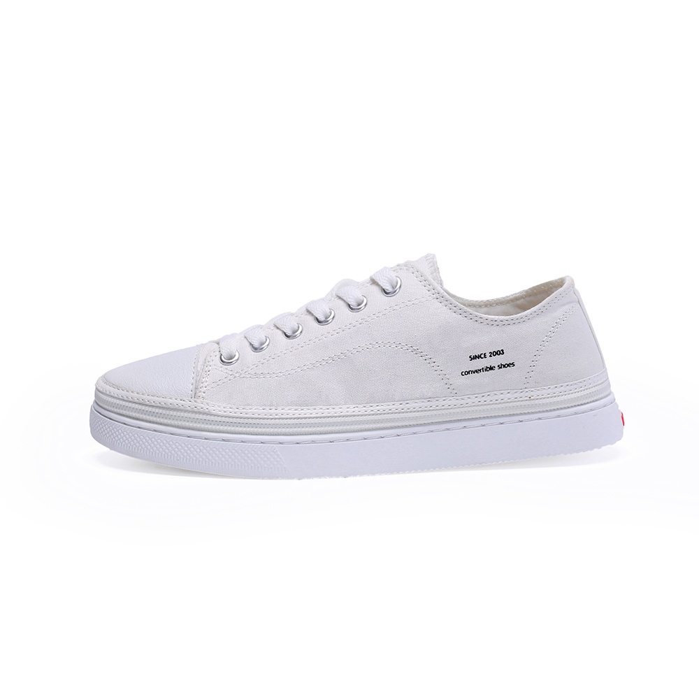 Custom Wholesale Plain Ladies Grey Canvas Shoes Low Top Latest Men Rubber Canvas Shoes