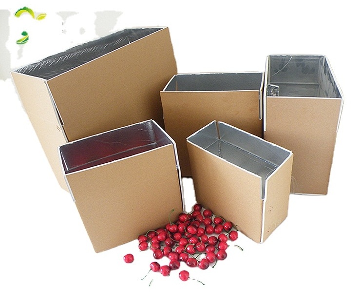 Thermal carton box ice cream foam carton insulated ice cream container with aluminum foil foam insulation package box liner