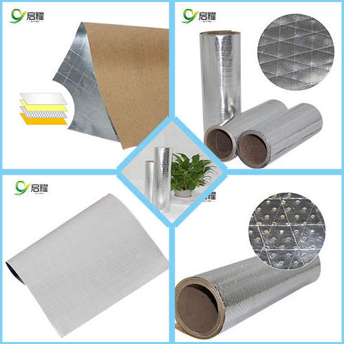 Heat Insulation Materials Thermal Aluminized Scrim Kraft Reinforced MPET paper Heat Reflective Aluminium Foil Scrim Kraft Sheet