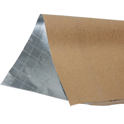 2024 Hot Sales Single Side Reinforced Scrim Foil Faced Fiberglass Scrim Kraft Paper For Roof FSK Insulation