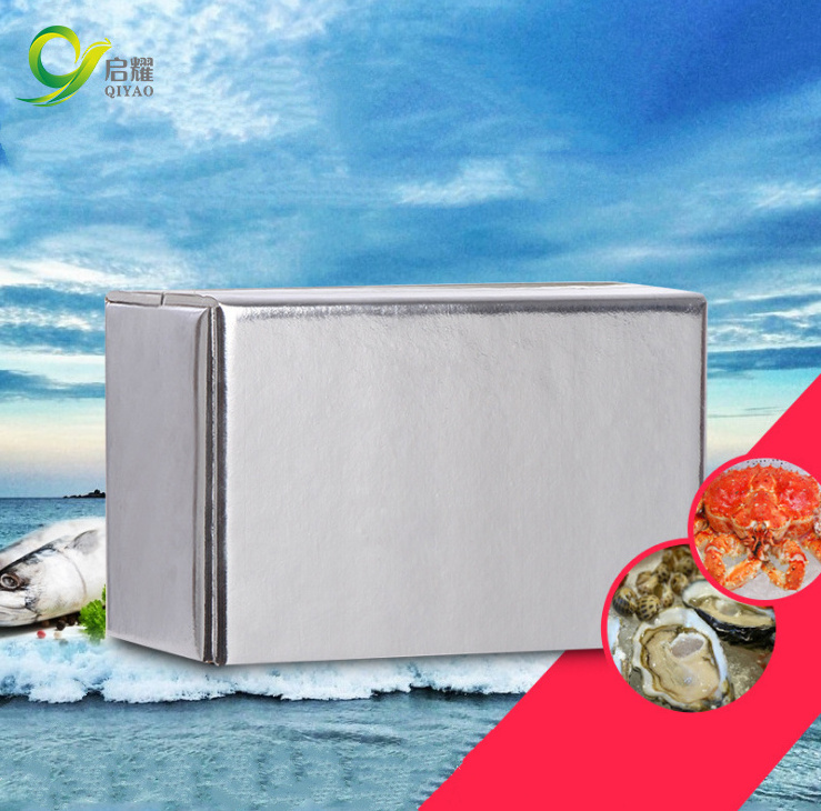 Thermal carton box ice cream foam carton insulated ice cream container with aluminum foil foam insulation package box liner