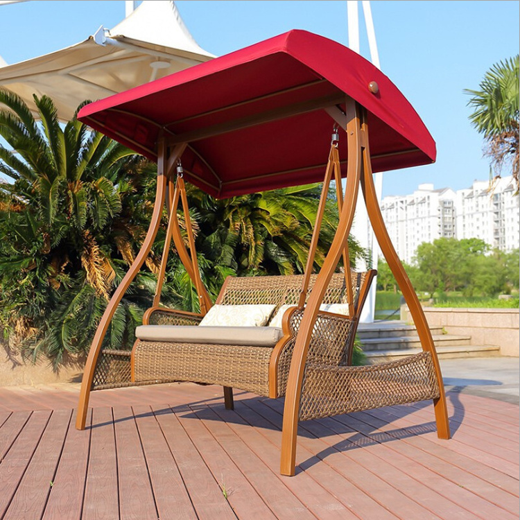 High Quality Swing Set Outdoor Garden Furniture Beach Frame Terrace Swing 2 Seat Swing Chair