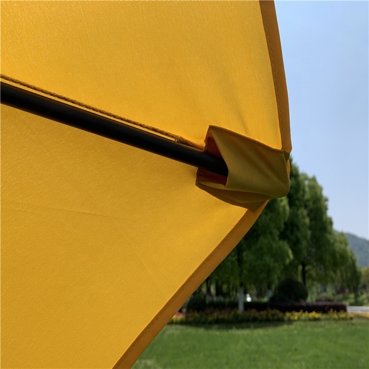 Yellow Wholesale Custom Logo  Advertising Parasol Patio Umbrella For Garden Table