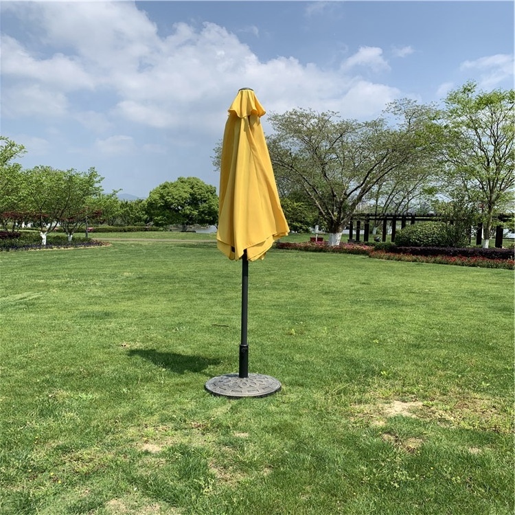 Yellow Wholesale Custom Logo  Advertising Parasol Patio Umbrella For Garden Table