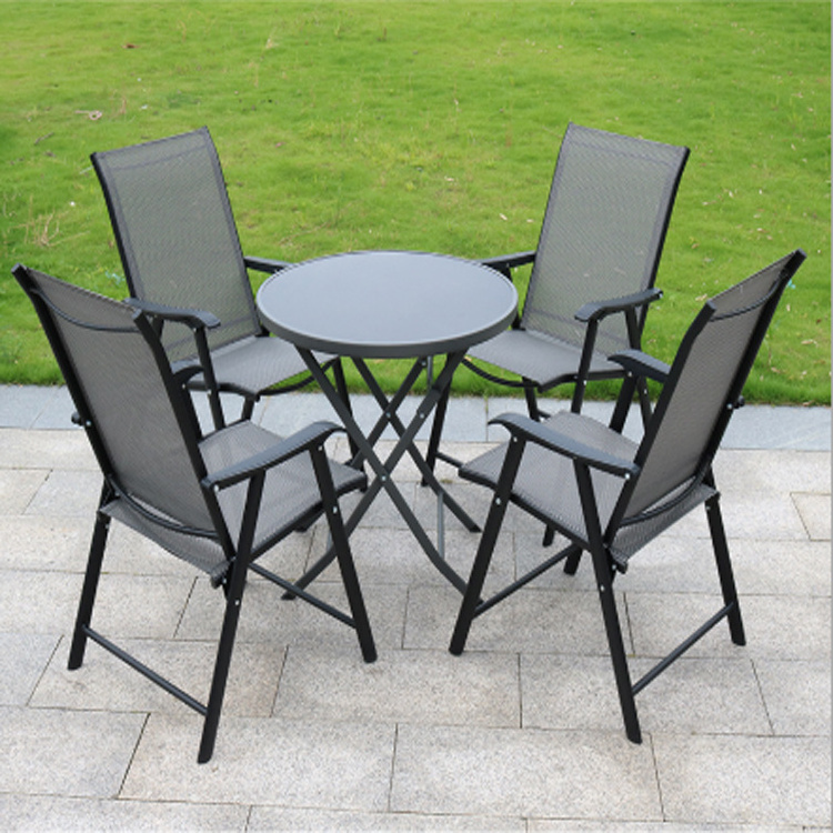 Outdoor Special Furniture Aluminum Alloy Garden Terrace Table And Chair Rectangular Table Several Seat Dining Table And Chair Le