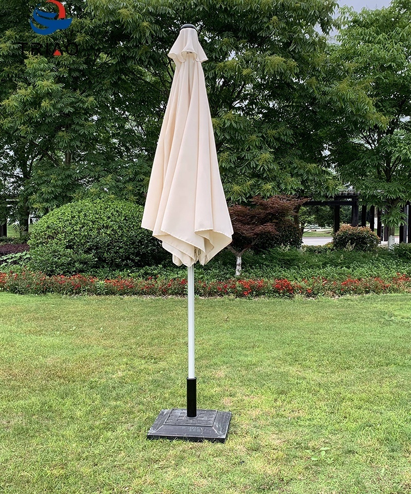 Aluminum Beach Drape Umbrella patio rectangle parasol outdoor parasol