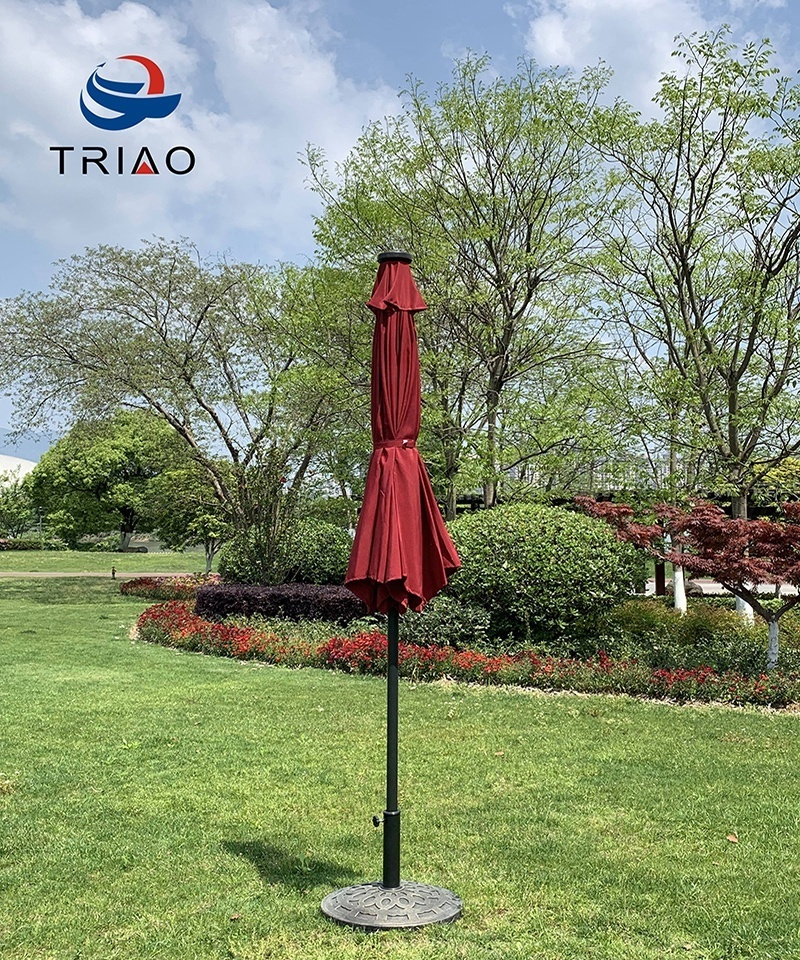 HEAVY DUTY CHEAP RED OUTDOOR CANTILEVER TABLE SUN CANOPY UMBRELLA