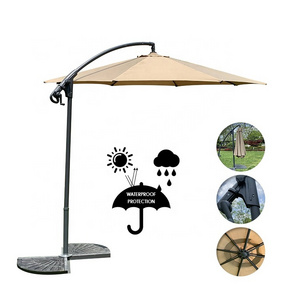 Off Set And Cantilever solar beach umbrella Aluminium Outdoor Cantilever Umbrella Offset Hanging Patio Umbrella