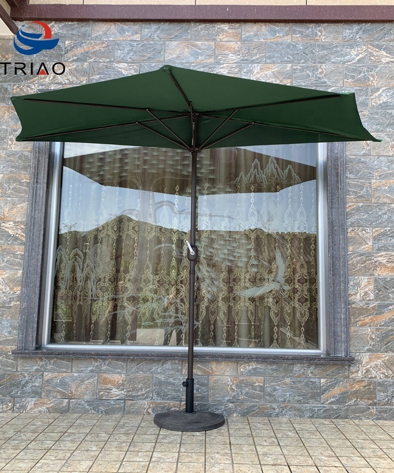 Outdoor patio garden leisure sun umbrella Pendulum sunscreen Half umbrella terrace advertising umbrella