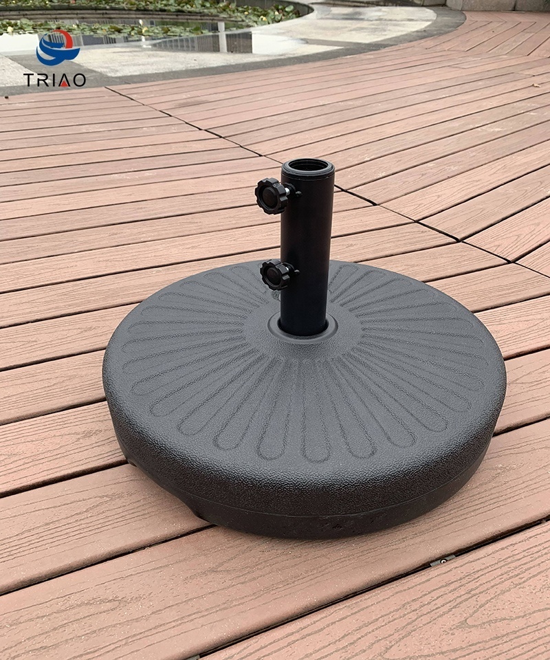 Outdoor patio umbrella base stand Plastic sunshade bracket support patio umbrella holder water filled umbrella stand