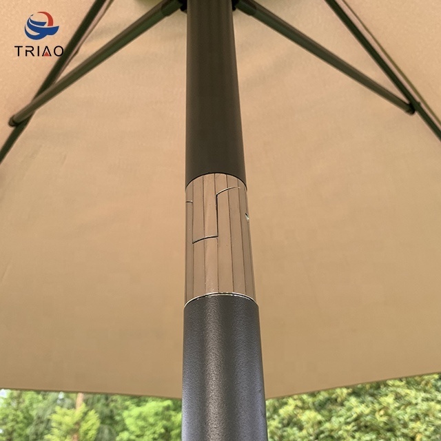 Garden patio modern custom logo umbrella with crank and tilt