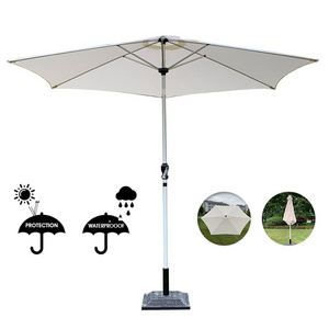 Outdoor Permanent Base Beach Hut Umbrella Patio Umbrella Windproof Covering Fabric Beach Umbrella