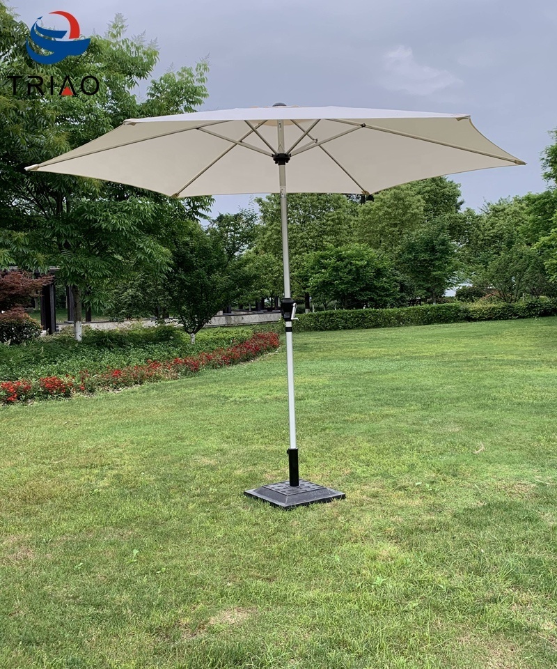 Aluminum Beach Drape Umbrella patio rectangle parasol outdoor parasol