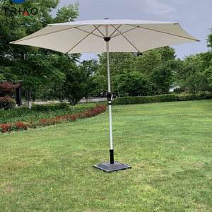 Aluminum Beach Drape Umbrella patio rectangle parasol outdoor parasol