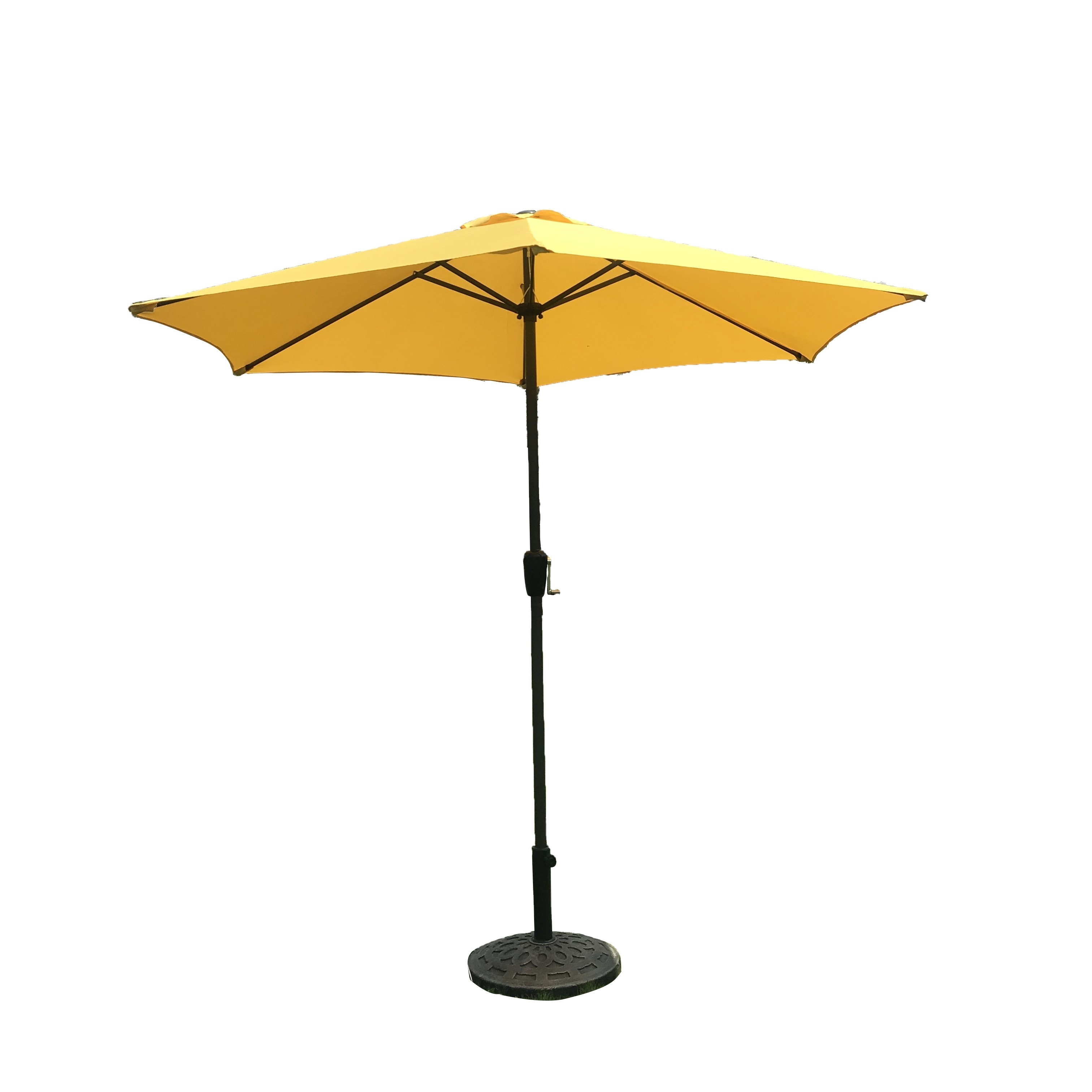 Yellow Wholesale Custom Logo  Advertising Parasol Patio Umbrella For Garden Table