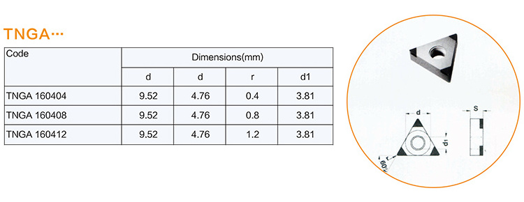 Qiye CBN TNGA 160404 160408 160412 inserts CBN cutting tools for cast iron hardened steel