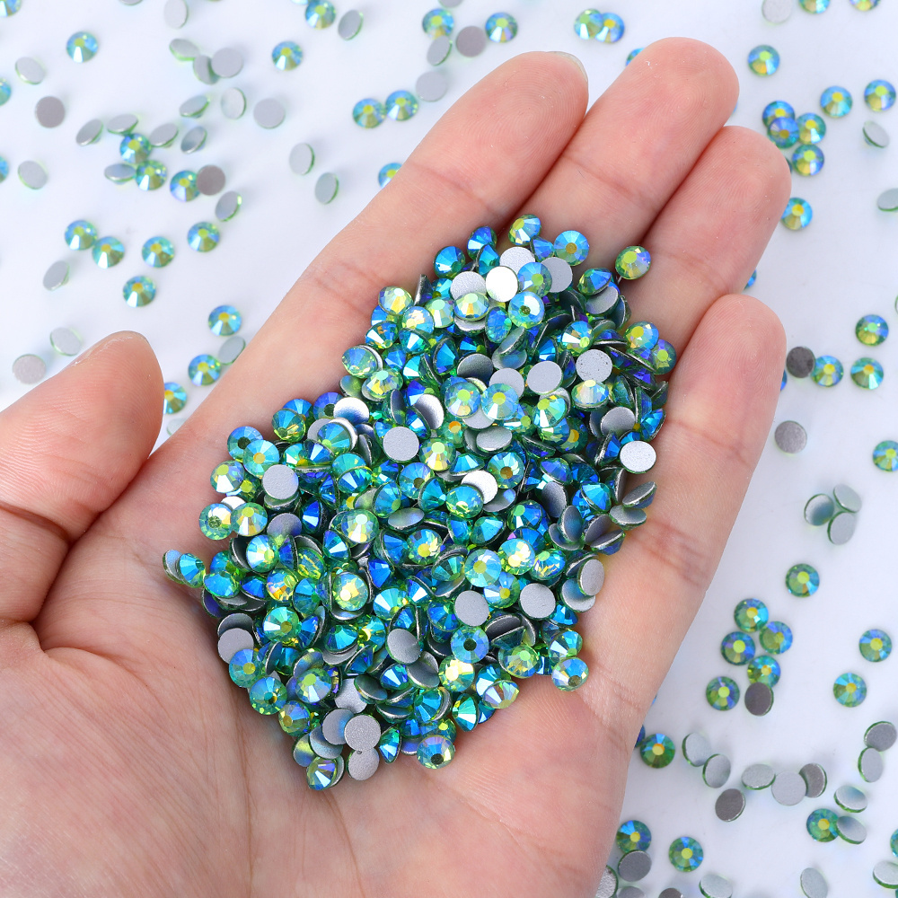 Wholesale 14400pcs Bulk Package Shining Rhinestones Glass AB Crystals Glue On Rhinestones For Jewelry