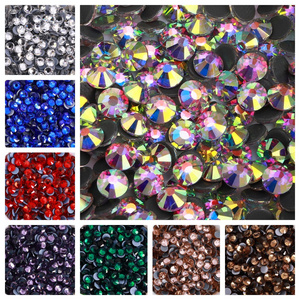 Factory  High Quality Crystal Rhinestones Hotfix Flat Back Glass Cristal Diamond Rhinestone Wholesale for Clothes Accessories