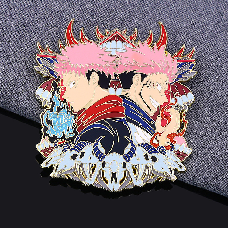 Enamel Pins Custom Wholesale Manufacturer Metal Funny Cute Gold Anime Brooch Badge Soft Hard Lapel Enamel Pins With Logo