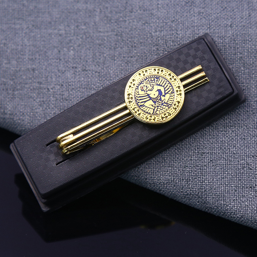 Custom Tie Clip Manufacturers Factory Directed Selling Multi Hundred Styles Hard Enamel Pin Custom Gold Necktie Bar Tie Clip