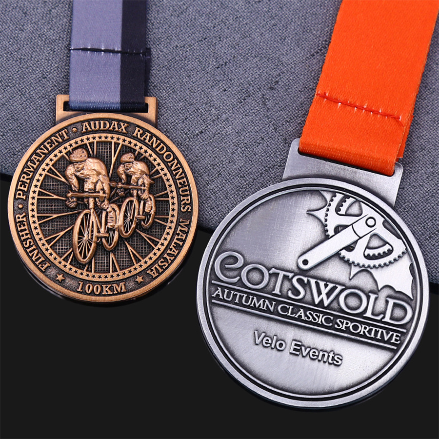 Manufacturer Low Price Wholesale Metal Medal Custom Zinc Alloy Medal For International Sports Bike Competition