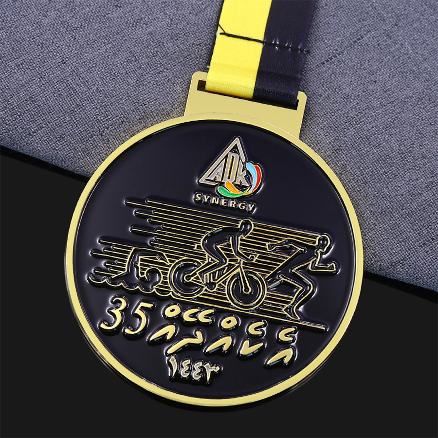 Manufacturer Low Price Wholesale Metal Medal Custom Zinc Alloy Medal For International Sports Bike Competition