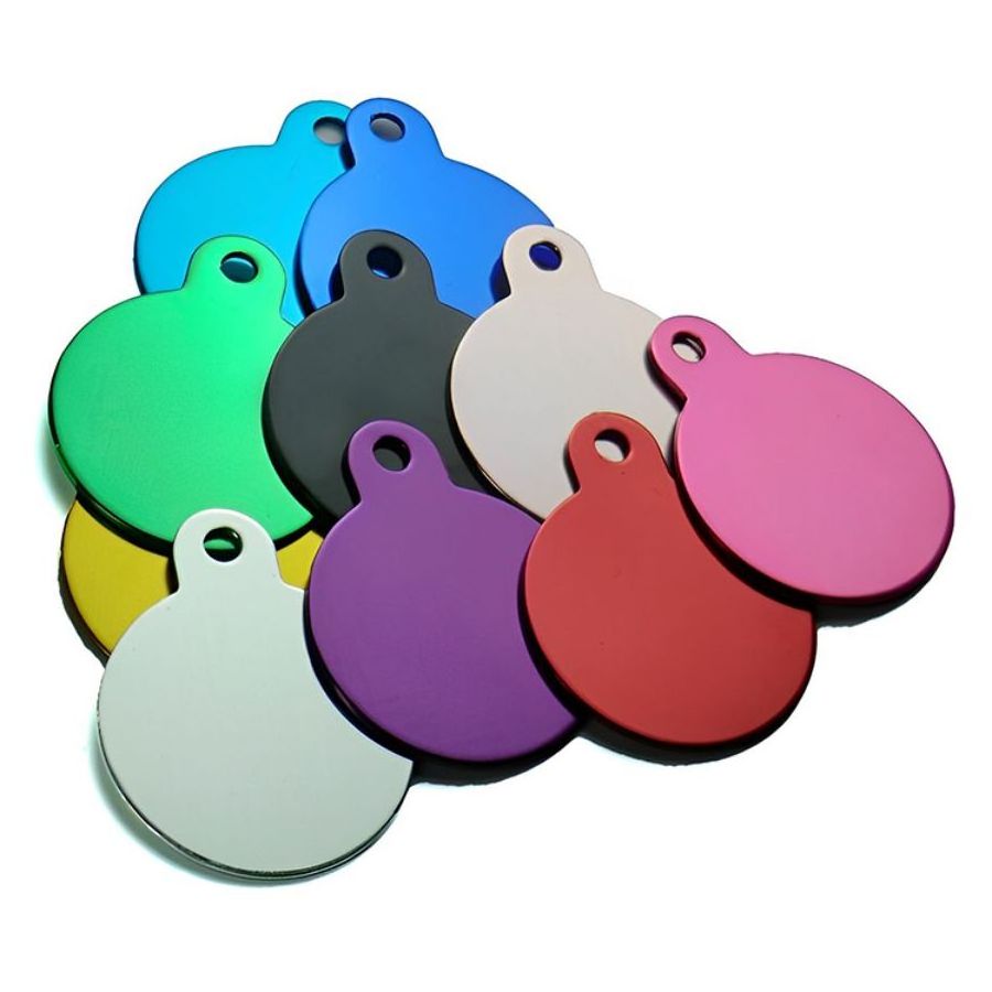 Blank Sublimation Custom Logo Qr Code Metal Stainless Steel Pet Name Id Dog Tag Engraving Necklace Dog Tags