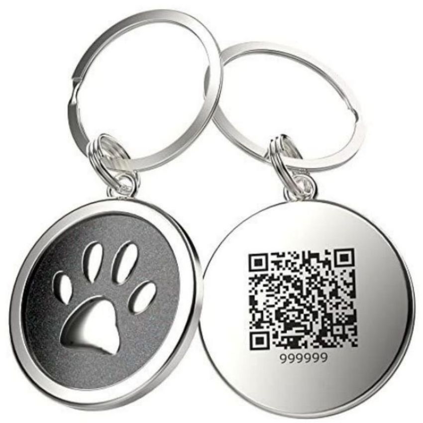 Top Hot product Nfc Dog Tag Epoxy Rfid Nfc Tag Unique Qr Code Metal Nfc Dog Tag For Anti Loss