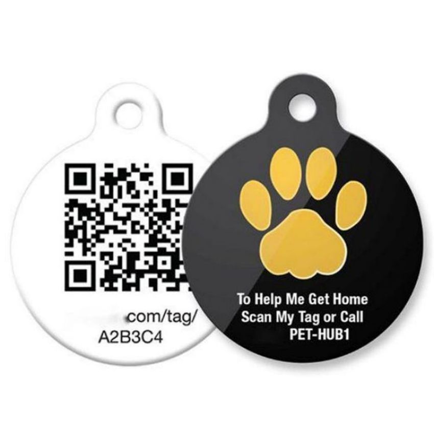 Top Hot product Nfc Dog Tag Epoxy Rfid Nfc Tag Unique Qr Code Metal Nfc Dog Tag For Anti Loss