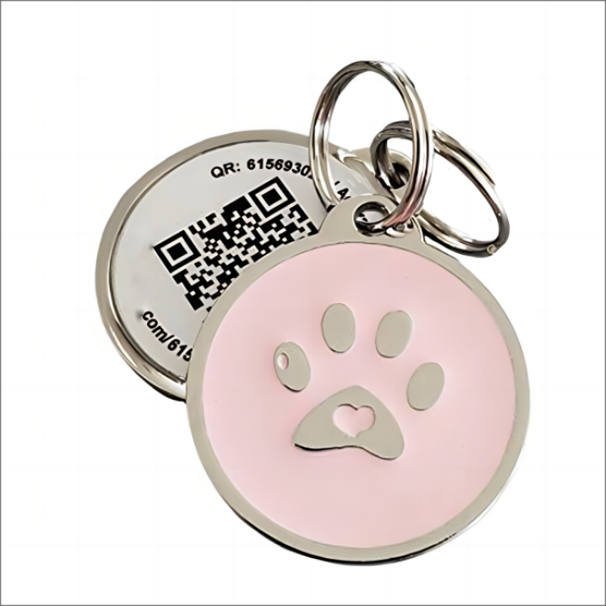 Top Hot product Nfc Dog Tag Epoxy Rfid Nfc Tag Unique Qr Code Metal Nfc Dog Tag For Anti Loss