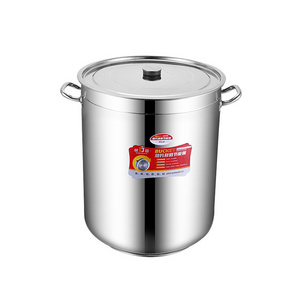 commercial 35 40 45 50 60cm Deep Large Stainless Steel Stock Pot